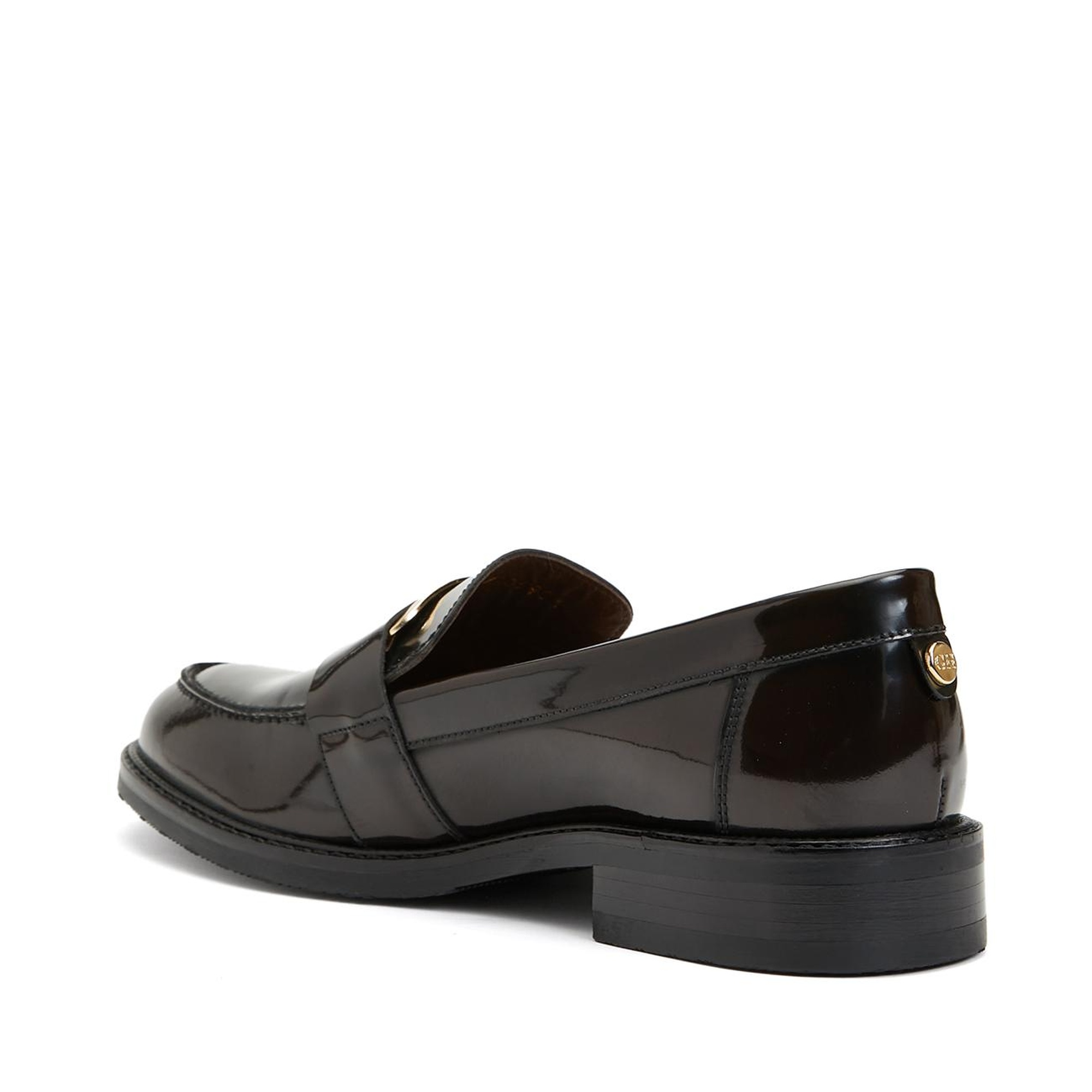 George Hogg Icons Kadın Kahverengi Deri Tokalı Loafer