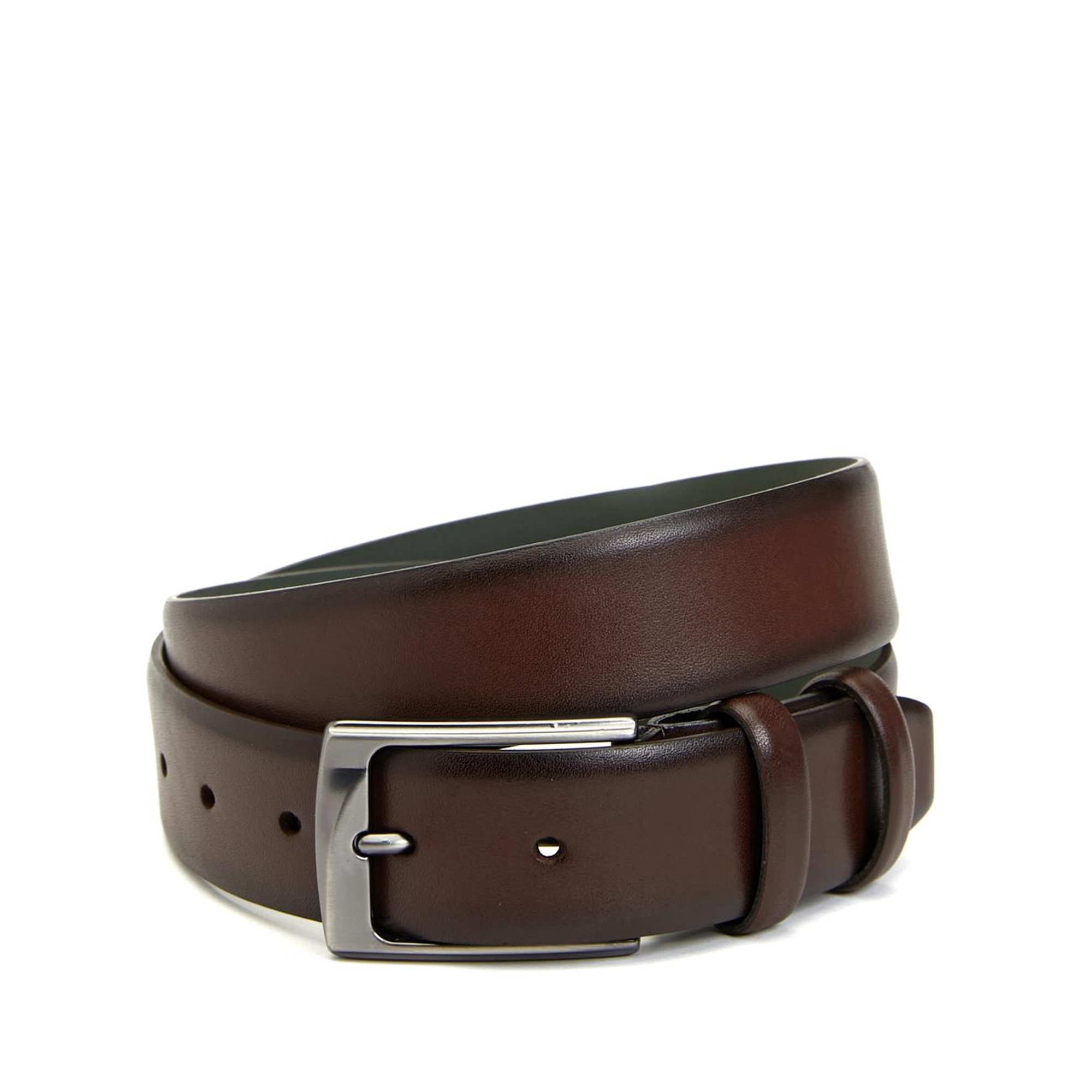 George Hogg Erkek Kahverengi Metal Tokalı Deri Kemer