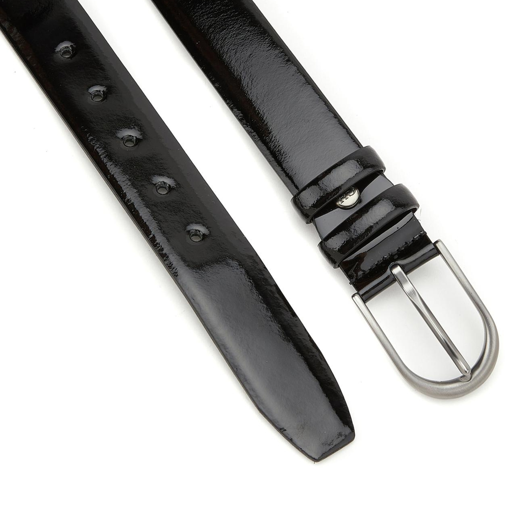 George Hogg Erkek Siyah Rugan Deri Kemer