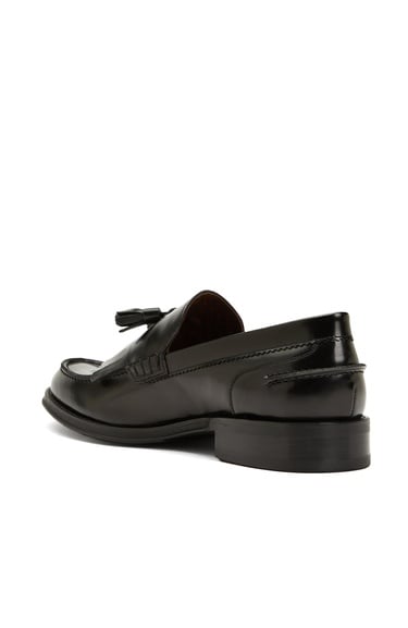 George Hogg Icons Erkek Siyah Çift Püsküllü Deri Loafer