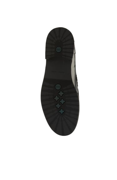  George Hogg Icons Erkek Siyah Çift Püsküllü Deri Loafer