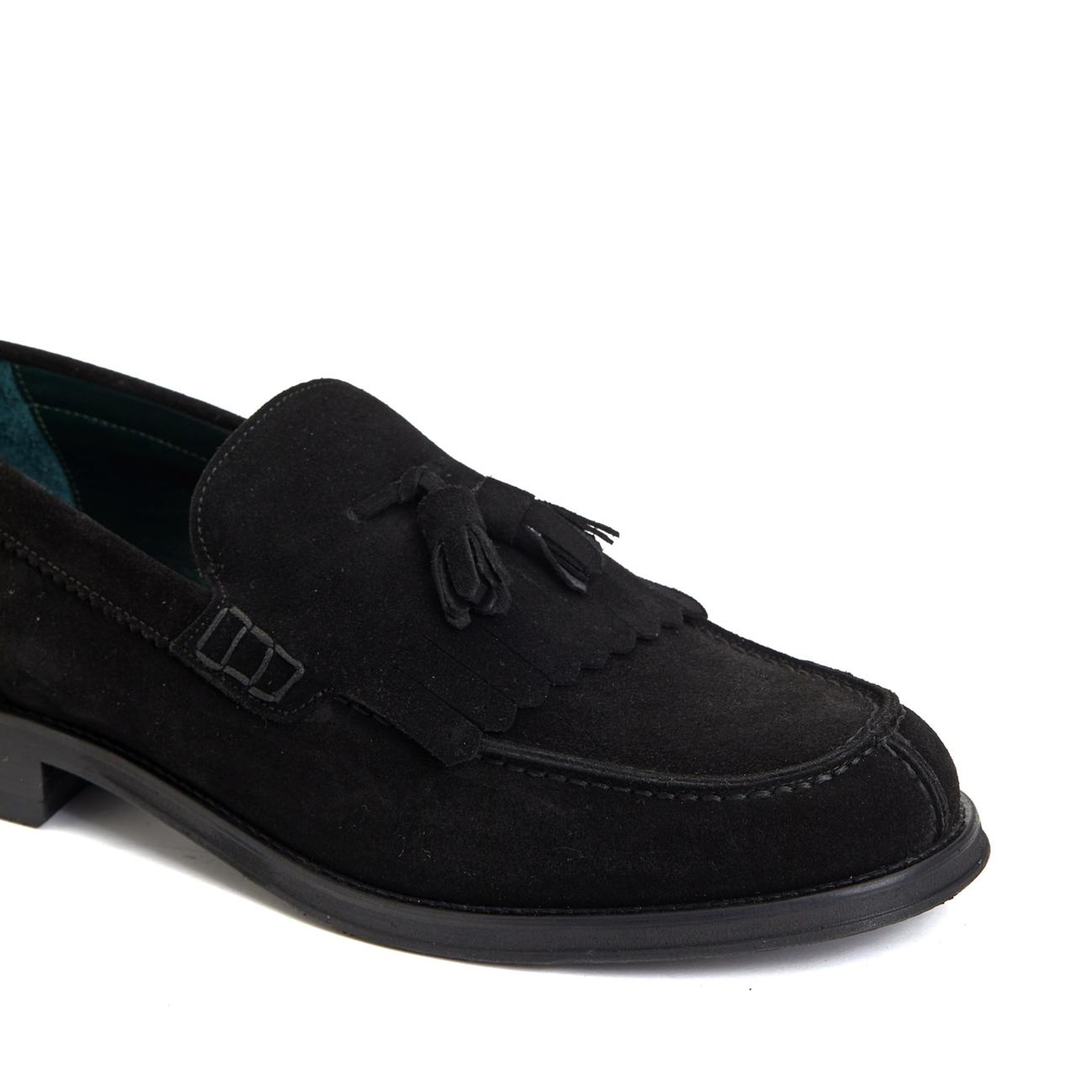 George Hogg Icons Erkek Siyah Erkek Süet Loafer