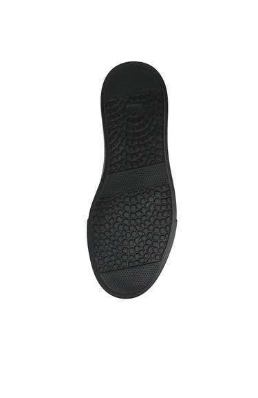  George Hogg Erkek Siyah Logolu Deri Sneaker Ayakkabı