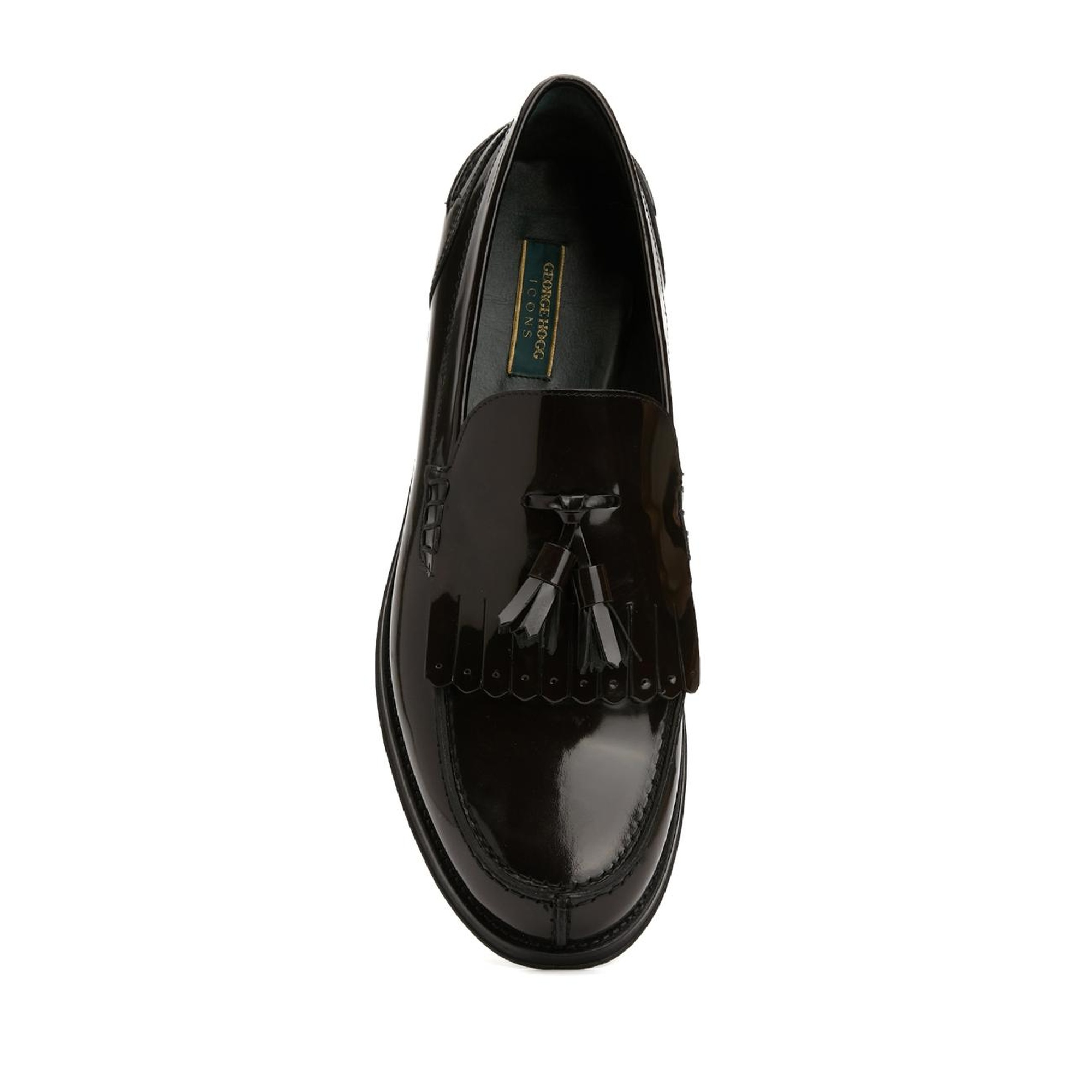 George Hogg Icons Erkek Kahverengi Çift Püsküllü Deri Loafer