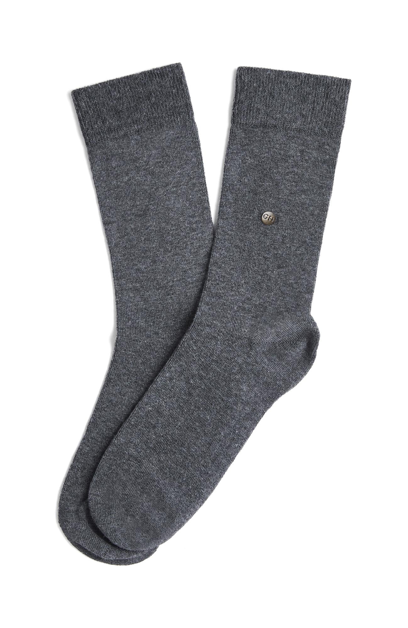  George Hogg Erkek Antrasit Gri Örme Pamuklu Soket Çorap