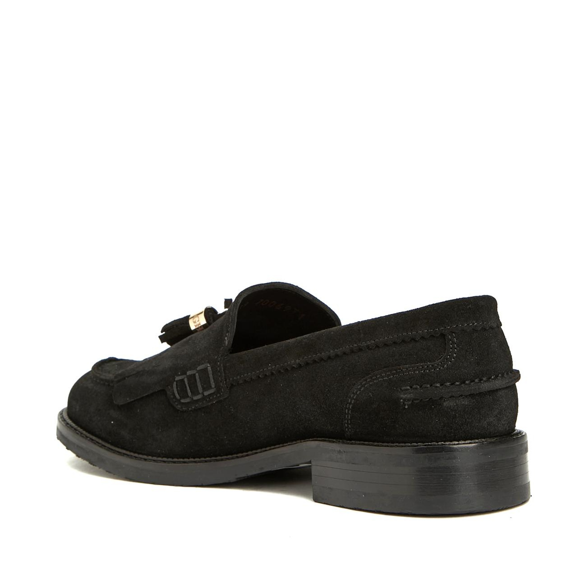 George Hogg Icons Kadın Siyah Süet Loafer