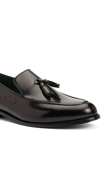  George Hogg Icons Erkek Bordo Püsküllü Deri Kösele Ayakkabı