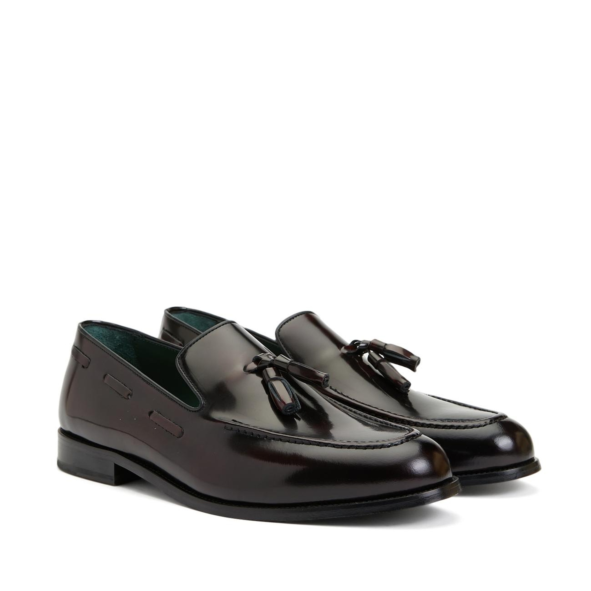 George Hogg Icons Erkek Bordo Püsküllü Deri Kösele Ayakkabı