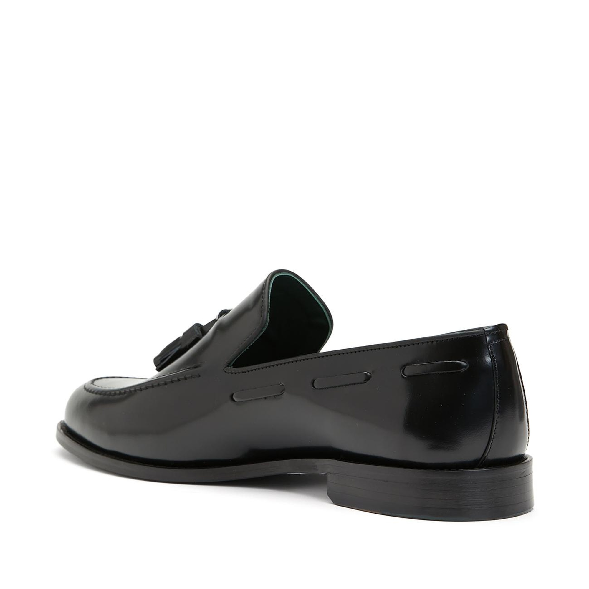 George Hogg Icons Erkek Siyah Püsküllü Deri Kösele Ayakkabı