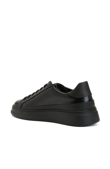  Divarese Erkek Siyah Deri Sneaker