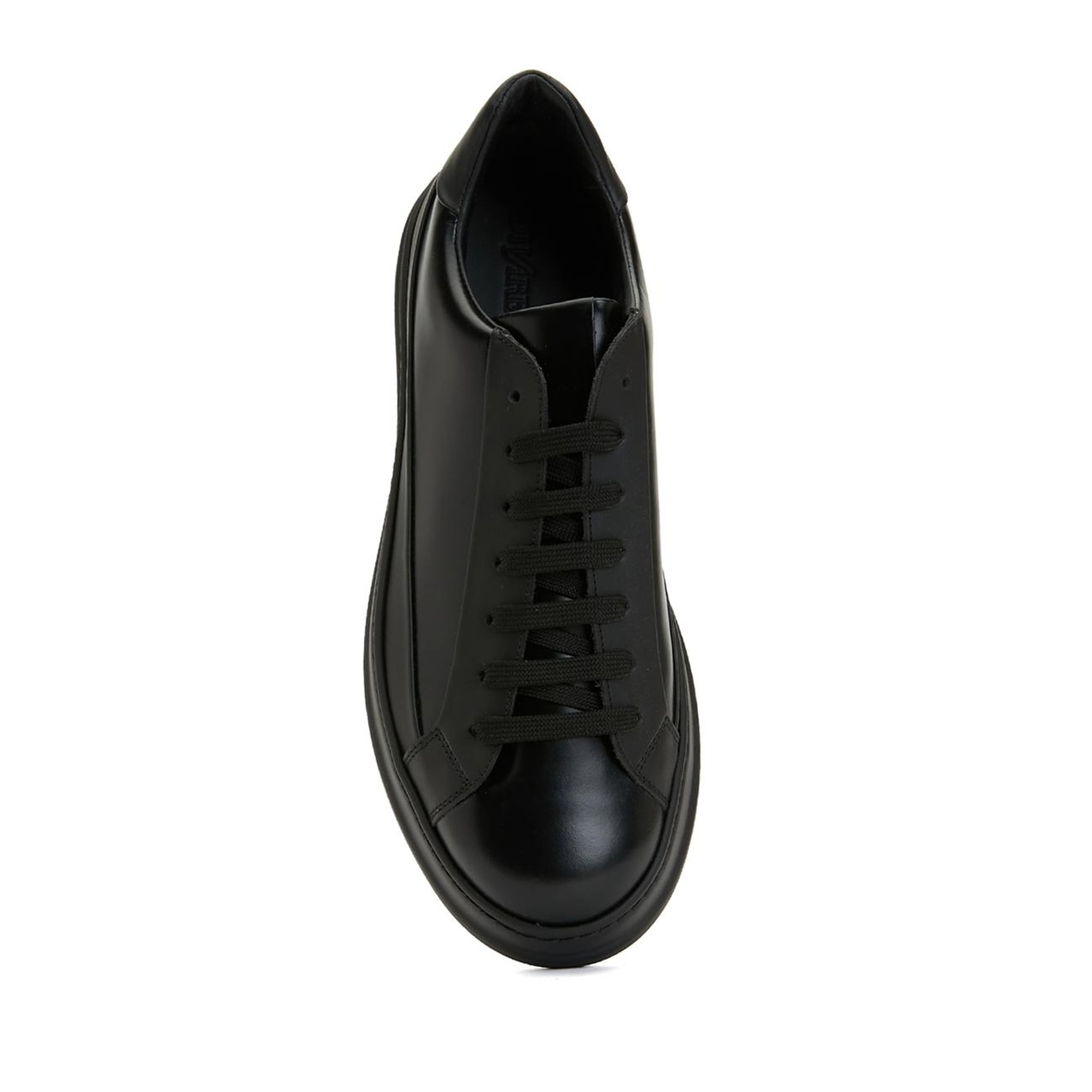 Divarese Erkek Siyah Deri Sneaker