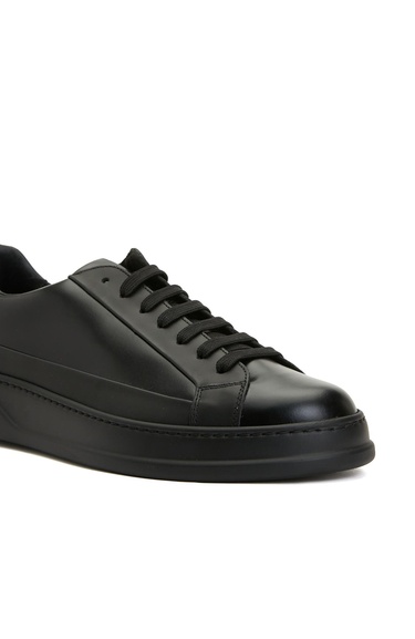  Divarese Erkek Siyah Deri Sneaker