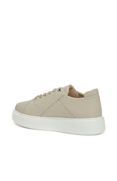  Divarese Kadın Bej Deri Sneaker