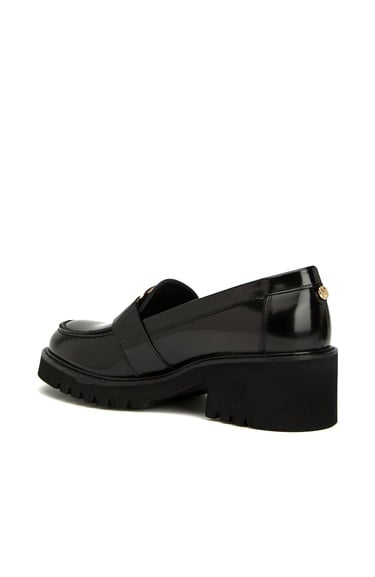  George Hogg Icons Kadın Siyah Tokalı Deri Loafer