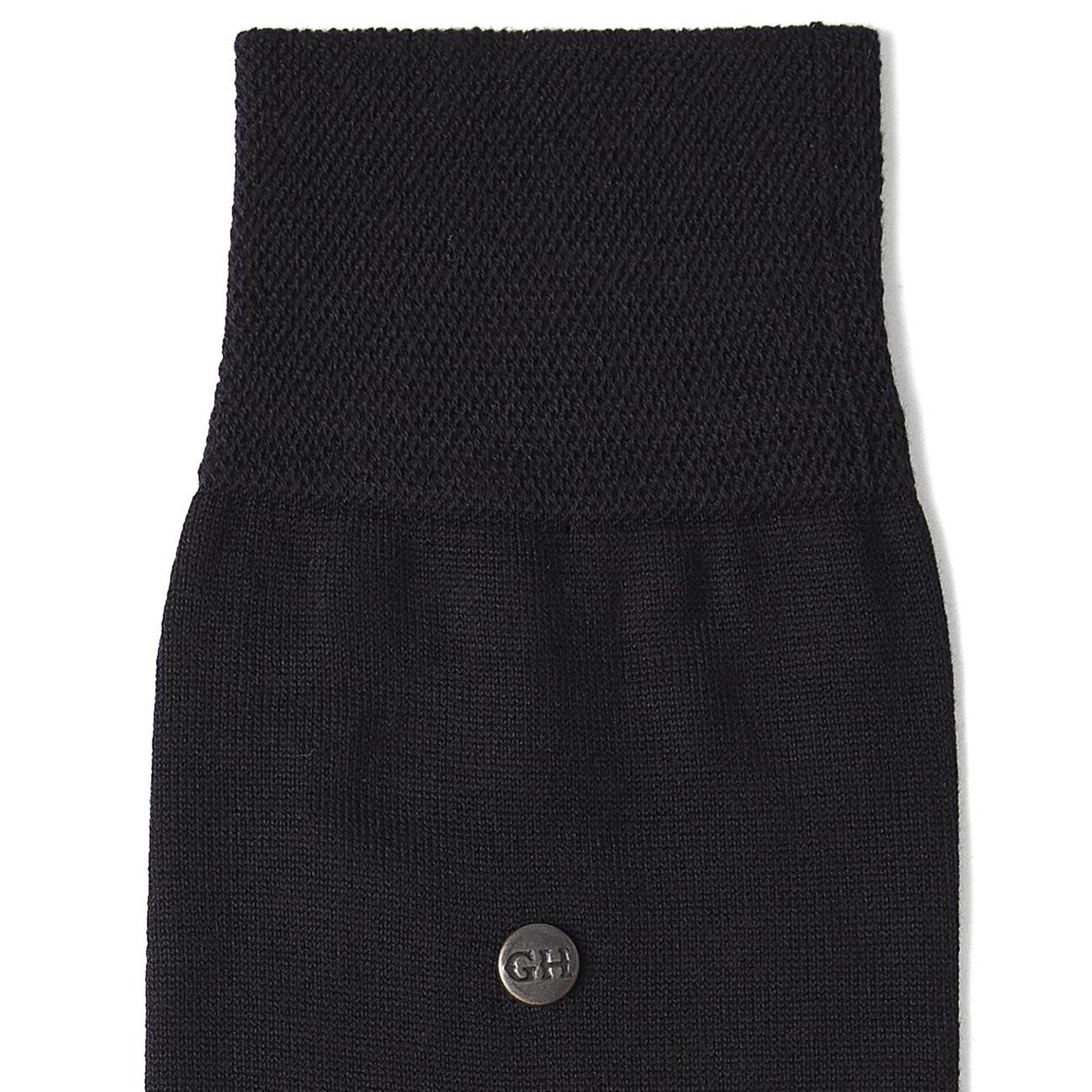 George Hogg Erkek Siyah Pamuklu Soket Çorap
