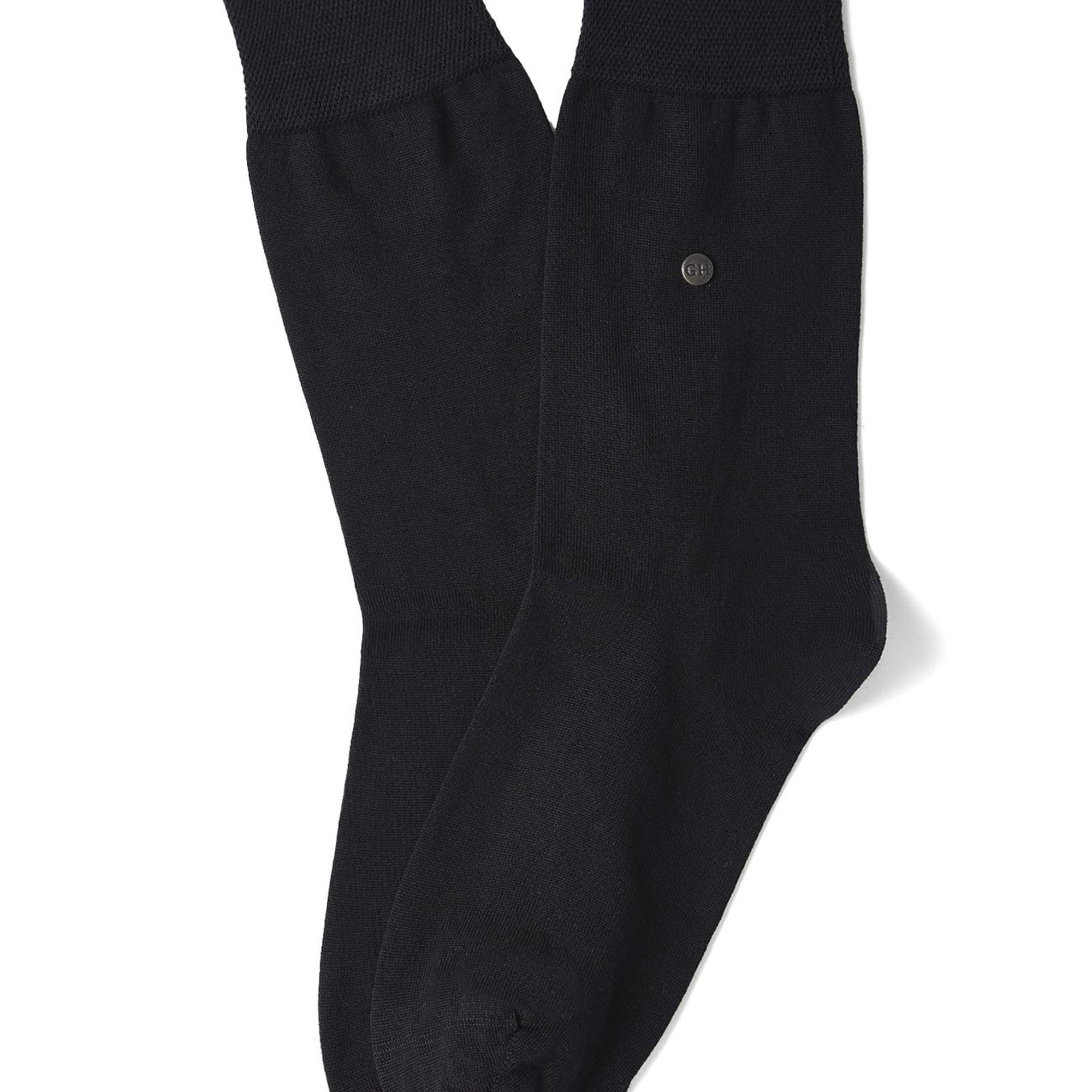 George Hogg Erkek Siyah Pamuklu Soket Çorap