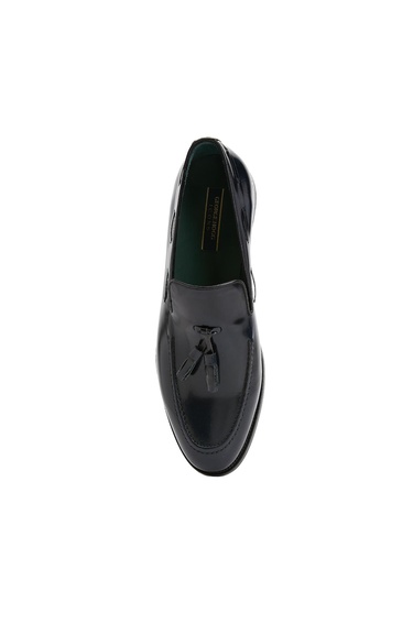  George Hogg Icons Erkek Lacivert Püsküllü Deri Kösele Ayakkabı