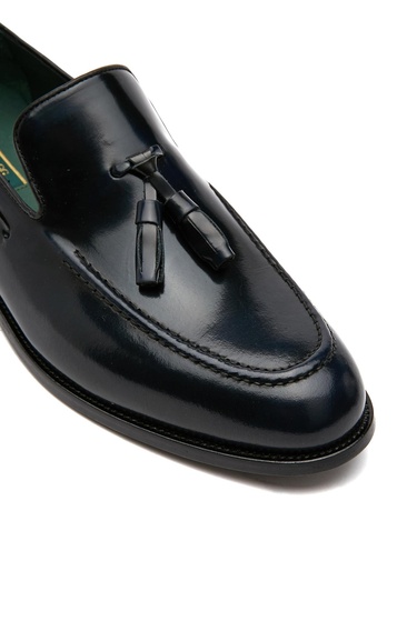  George Hogg Icons Erkek Lacivert Püsküllü Deri Kösele Ayakkabı