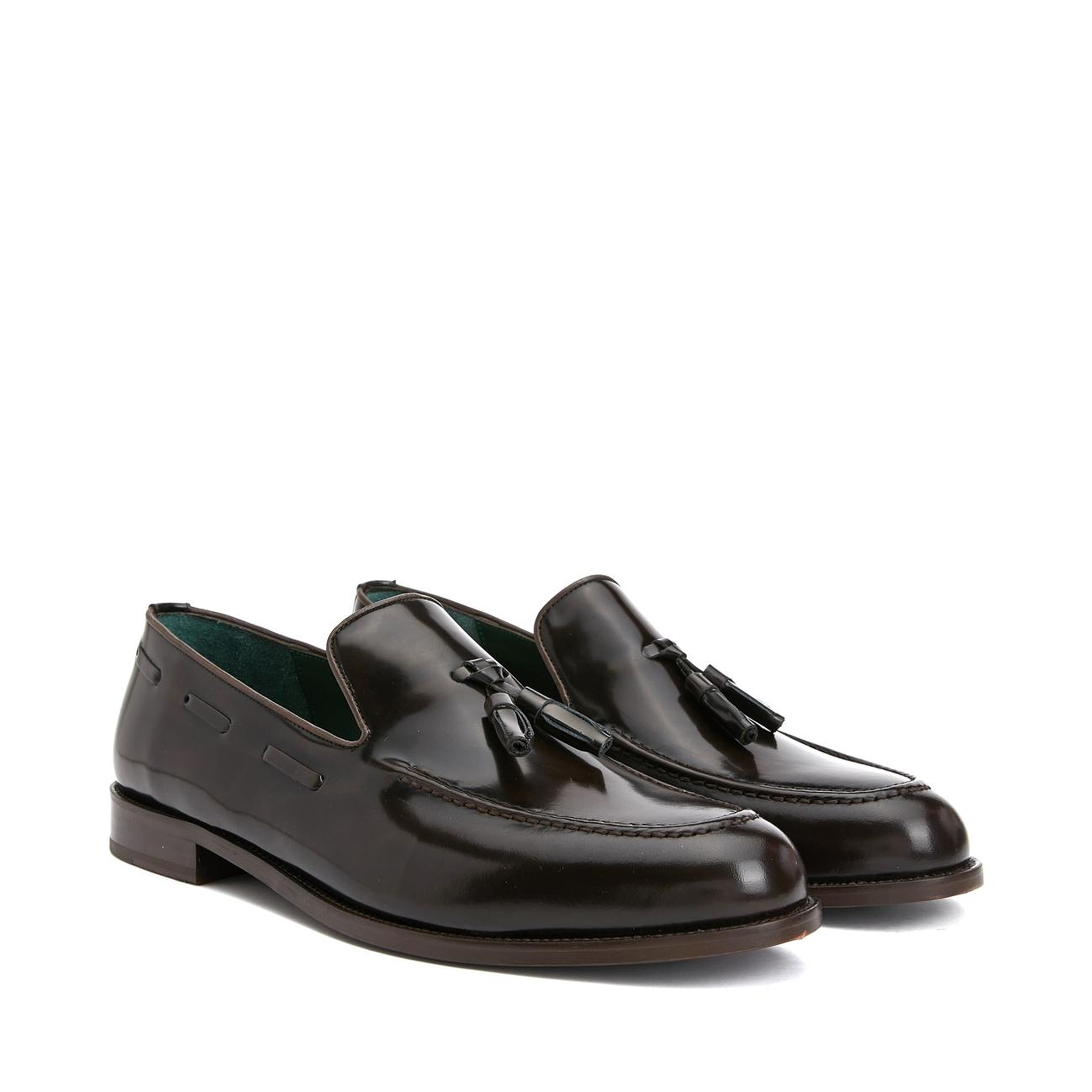 George Hogg Icons Erkek Kahverengi Püsküllü Deri Kösele Ayakkabı