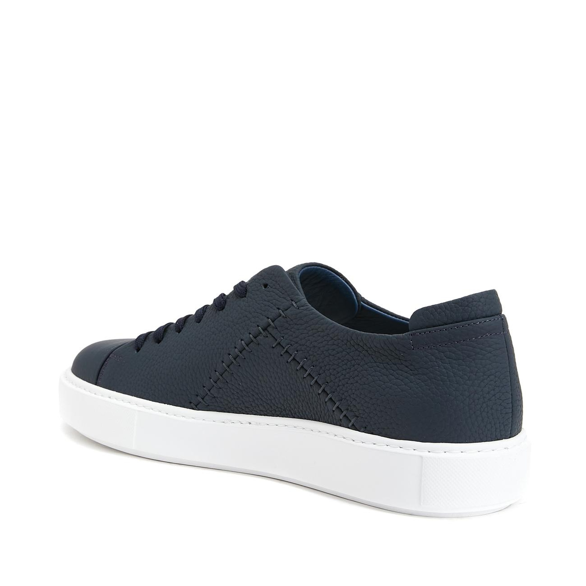 Divarese Erkek Lacivert Deri Sneaker