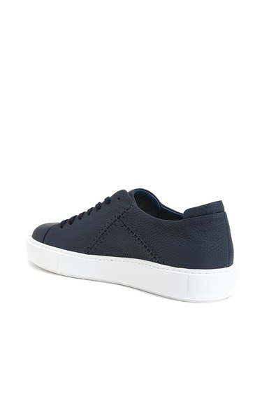  Divarese Erkek Lacivert Deri Sneaker