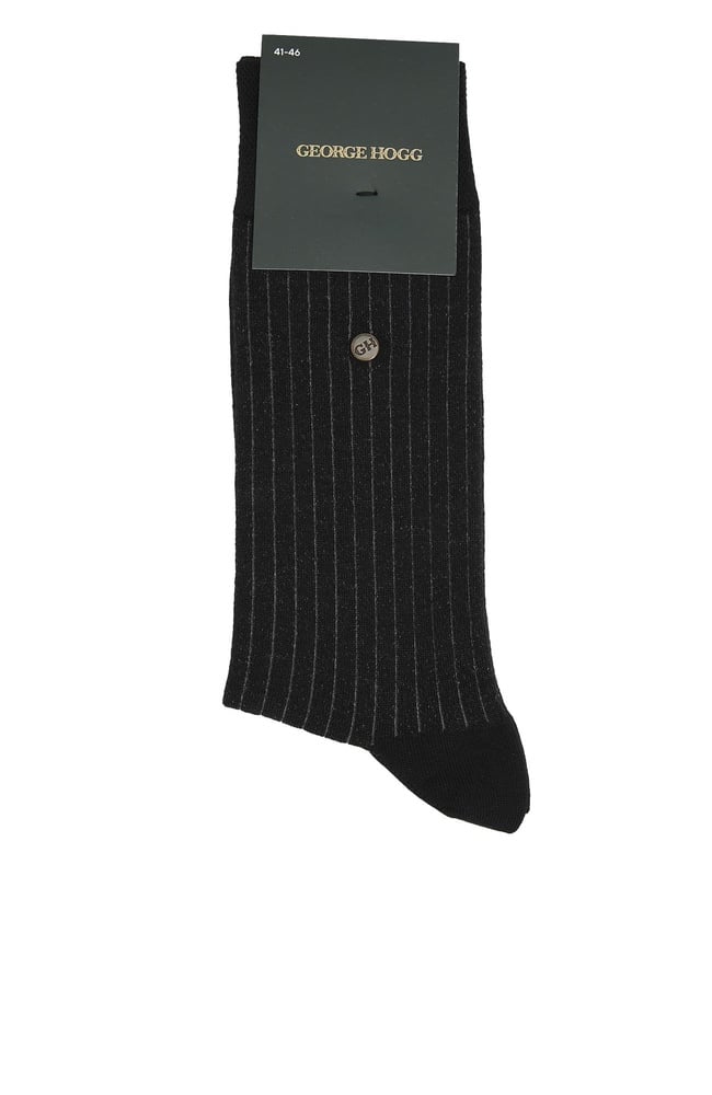  George Hogg Erkek Siyah Bambu Çorap