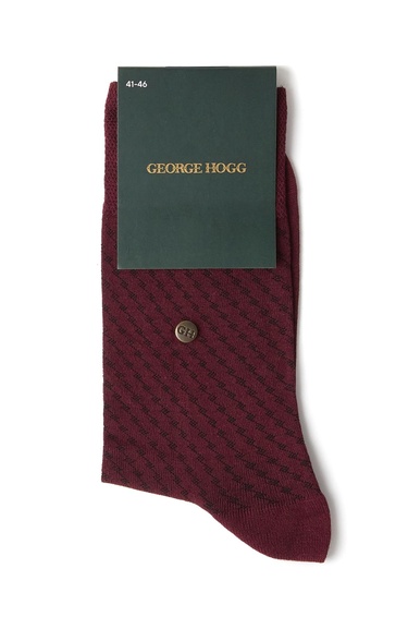  George Hogg Erkek Bordo Çorap