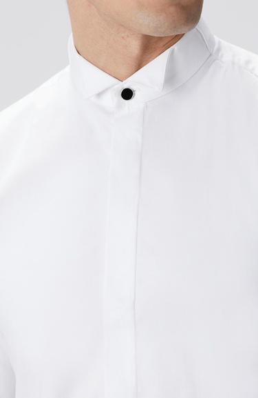  Network Erkek Beyaz Smokin Gömleği