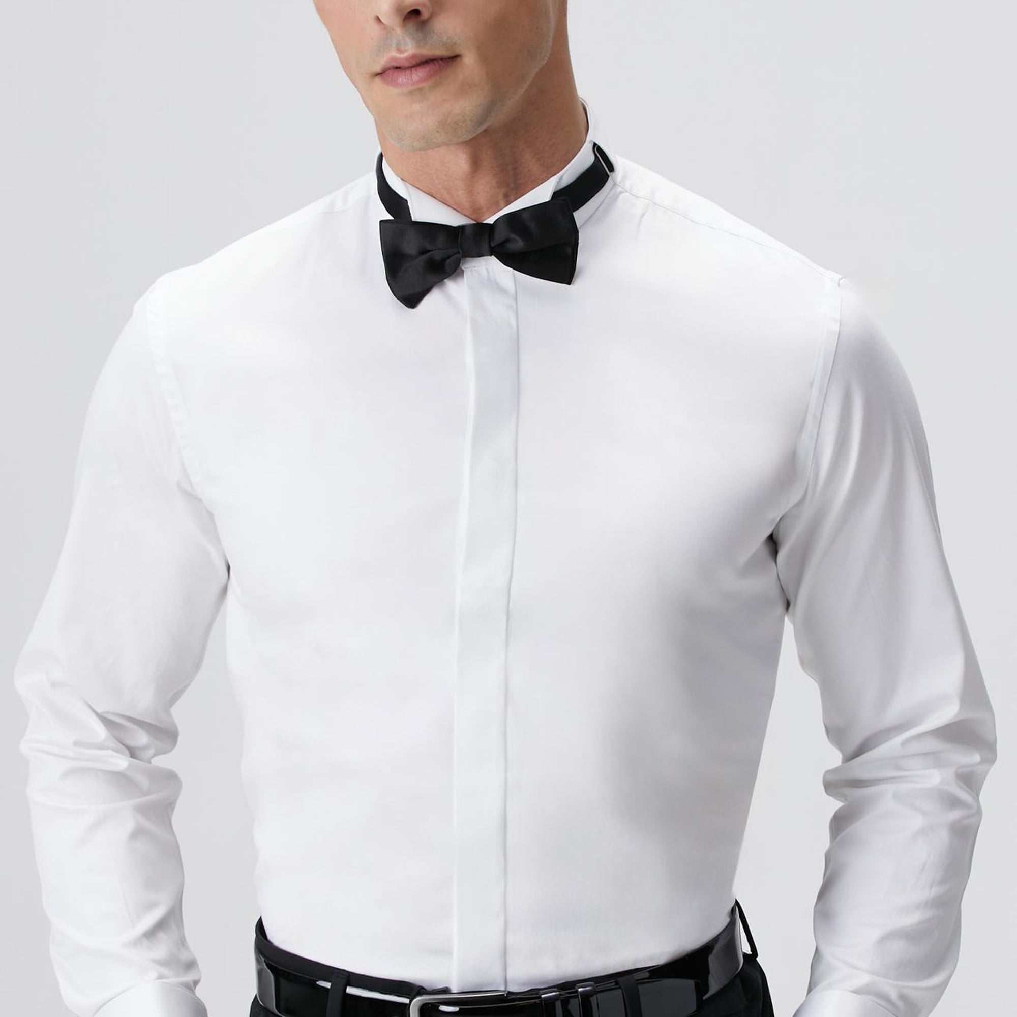 Network Erkek Beyaz Smokin Gömleği