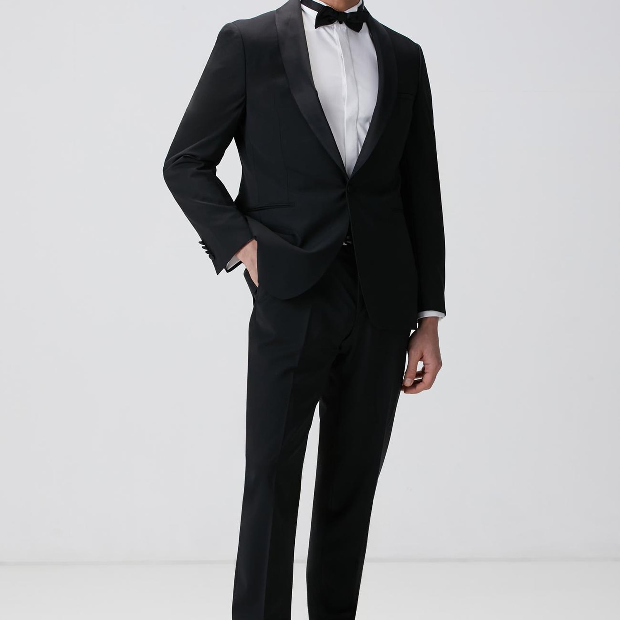 Network Erkek Beyaz Smokin Gömleği