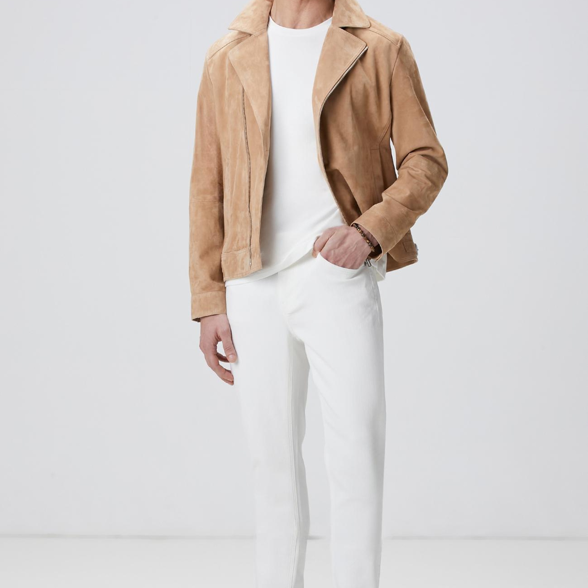 Network Erkek N-Tech Kırık Beyaz Basic T-shirt