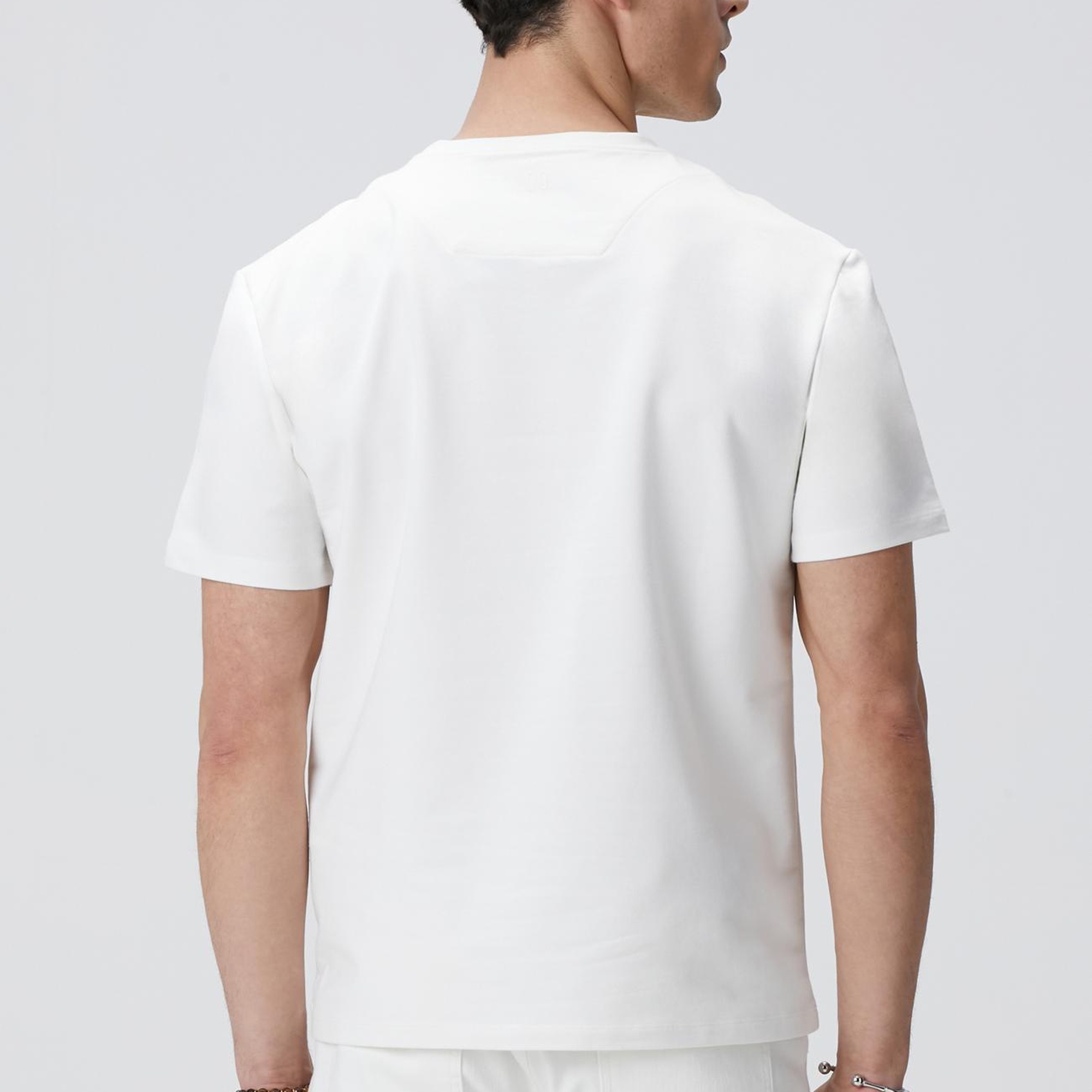 Network Erkek N-Tech Kırık Beyaz Basic T-shirt