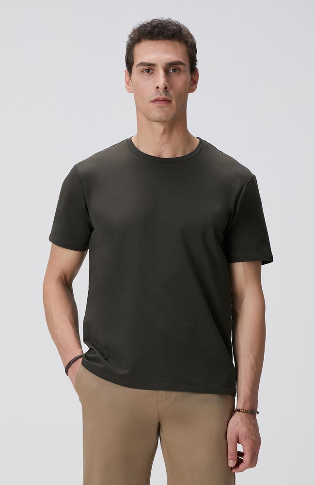  Network Erkek Haki Basic T-shirt