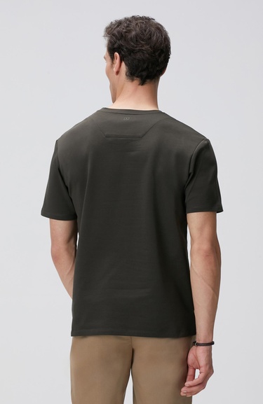  Network Erkek Haki Basic T-shirt