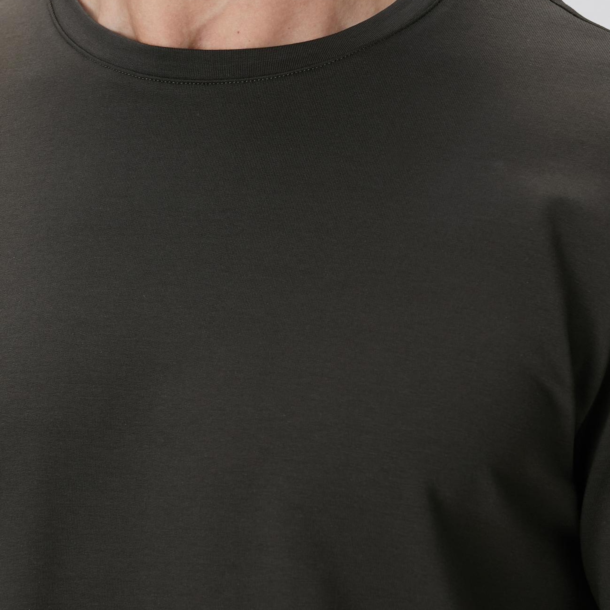 Network Erkek Haki Basic T-shirt