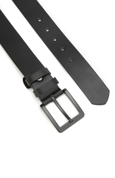  Network Erkek Siyah Deri Kemer