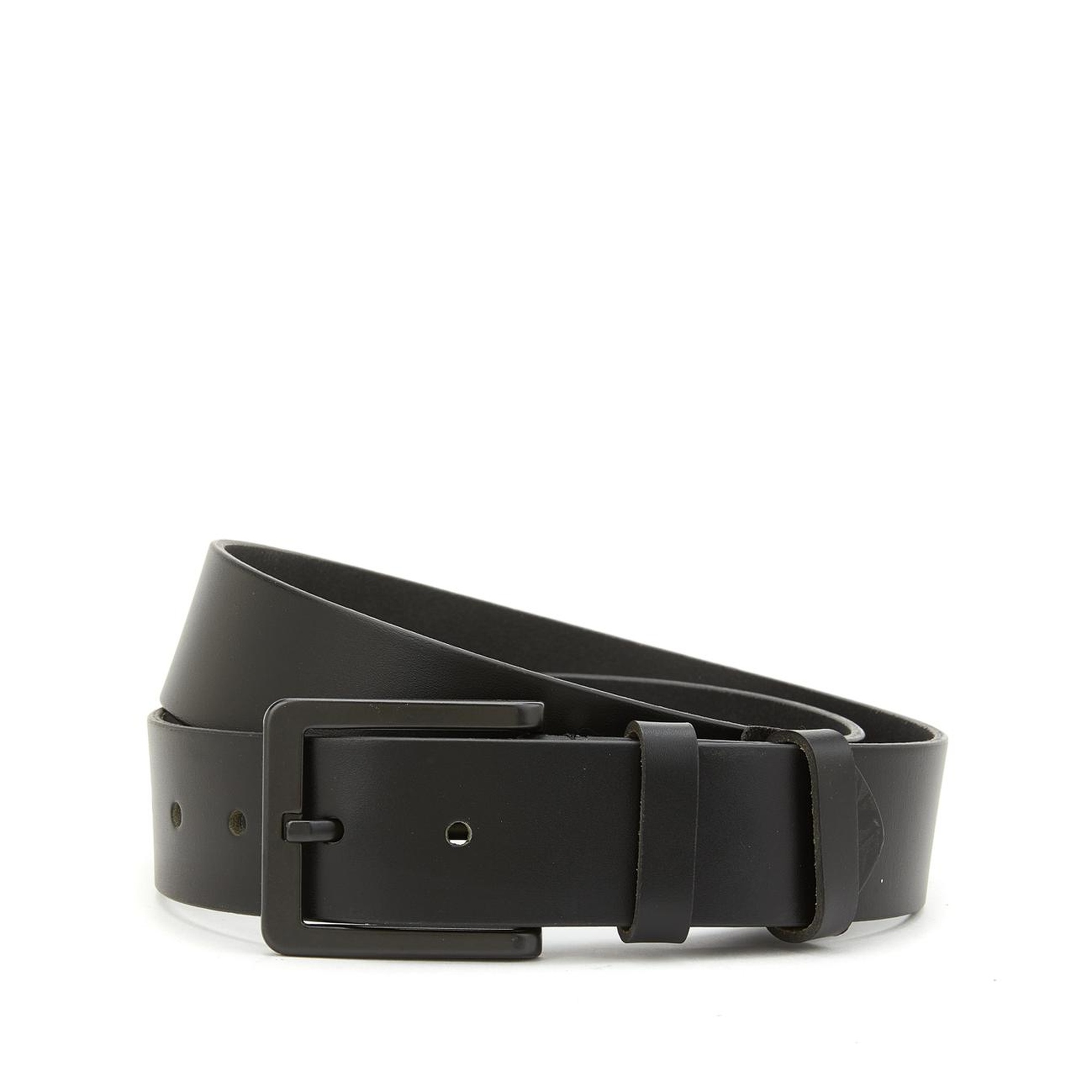 Network Erkek Siyah Deri Kemer