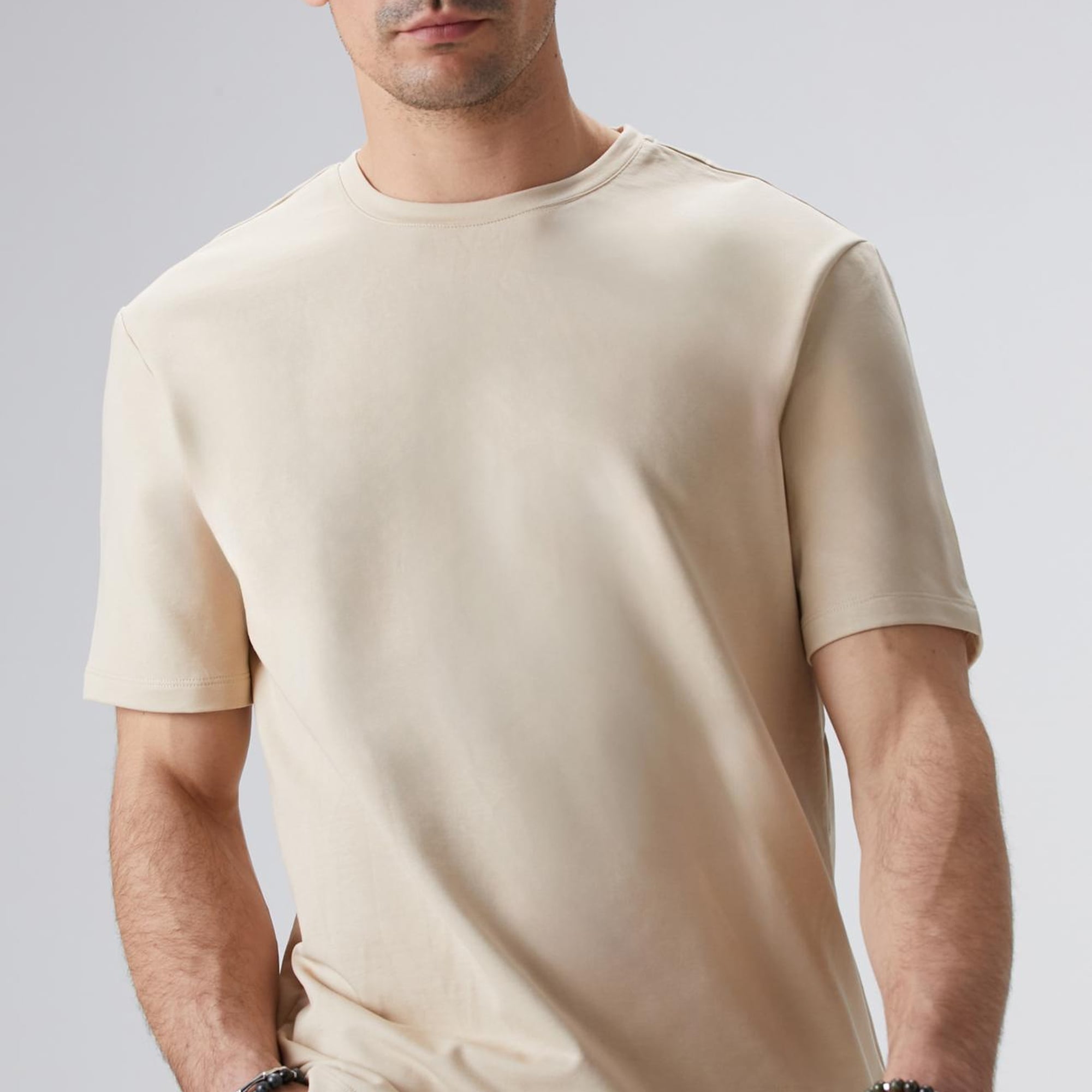 Network Erkek N-Tech Bej T-shirt