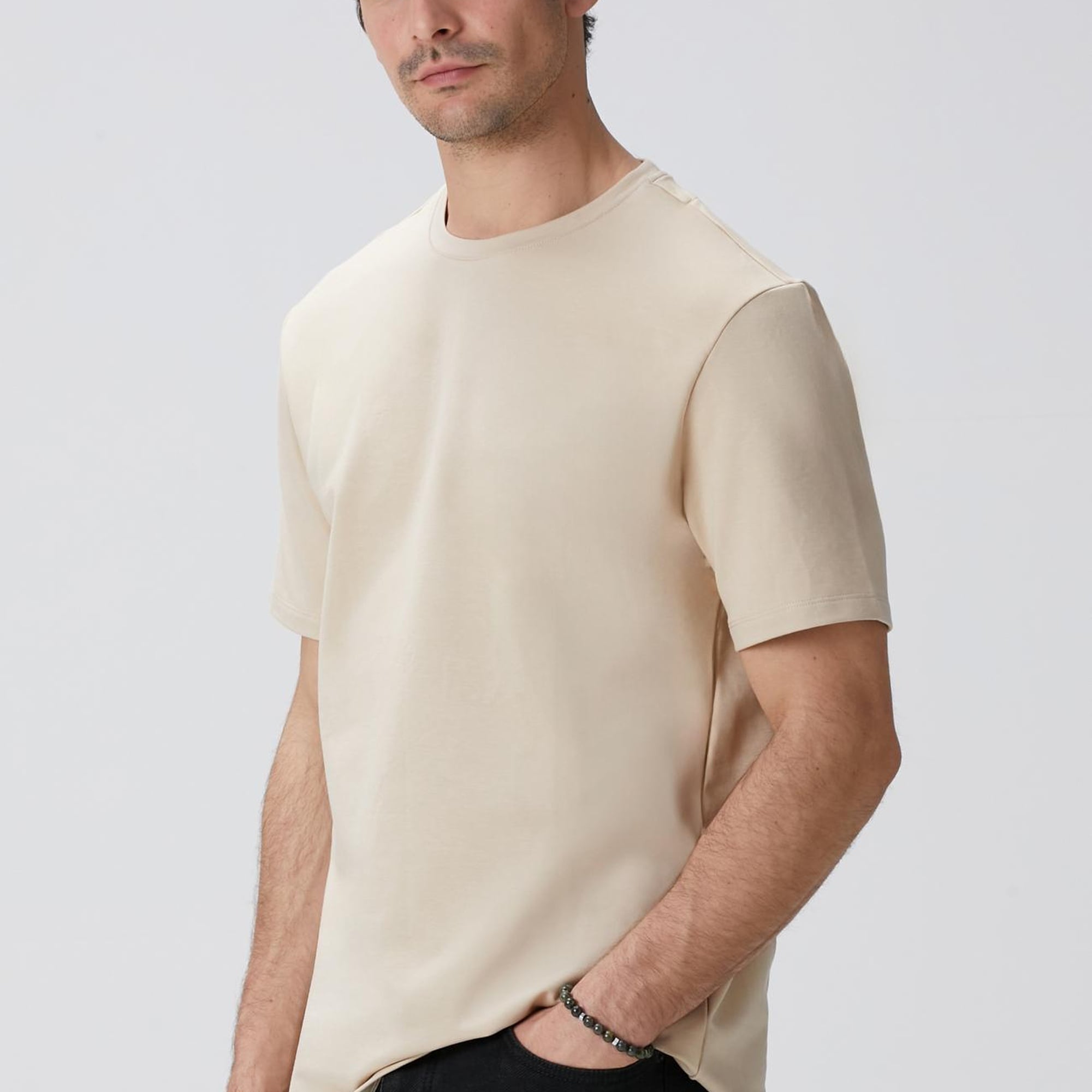 Network Erkek N-Tech Bej T-shirt