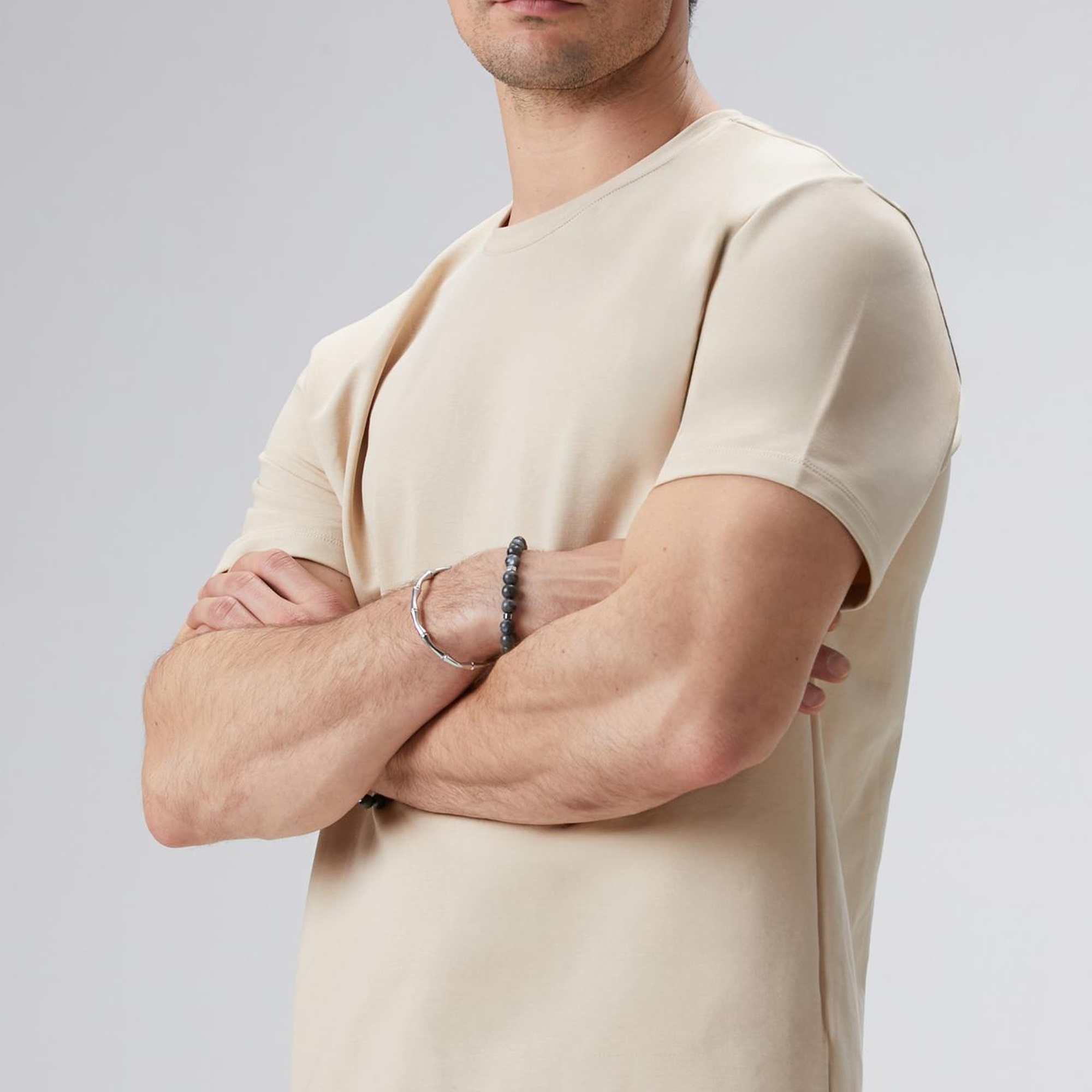 Network Erkek N-Tech Bej T-shirt