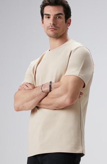  Network Erkek N-Tech Bej T-shirt
