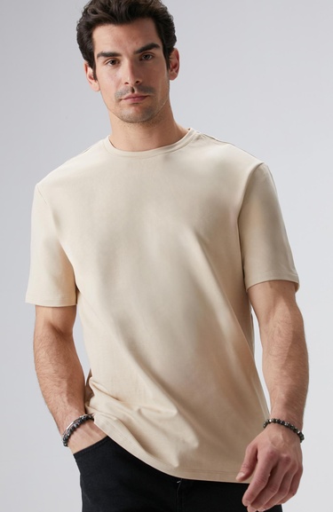  Network Erkek N-Tech Bej T-shirt