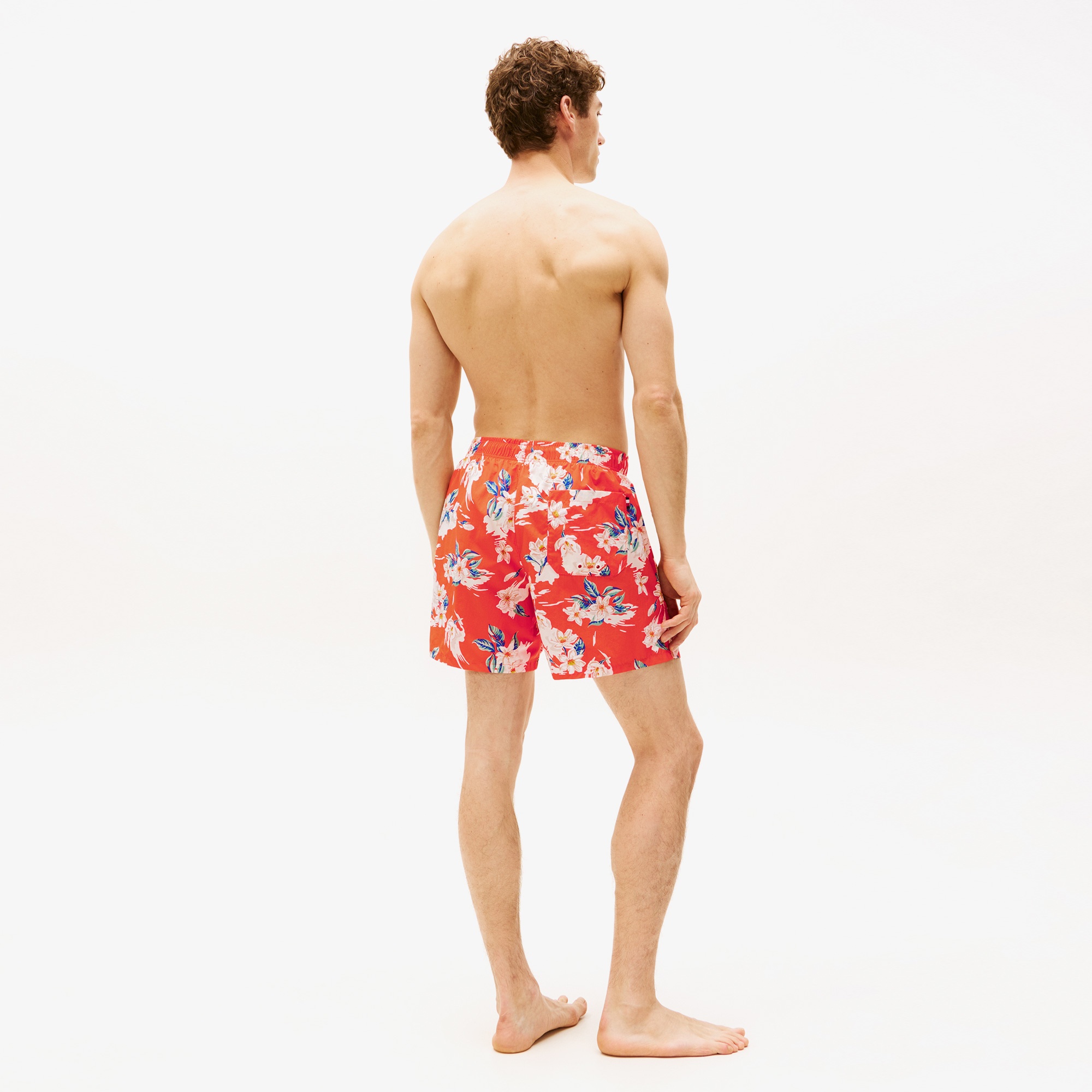 Tommy Hilfiger Medium Drawstring Print Erkek Turuncu Deniz Şortu