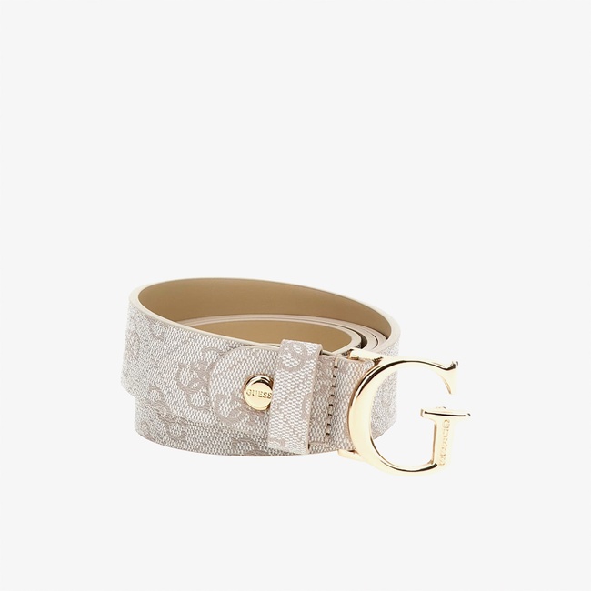  Guess Vikky Adjustable Pan Kadın Krem Kemer