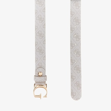  Guess Vikky Adjustable Pan Kadın Krem Kemer