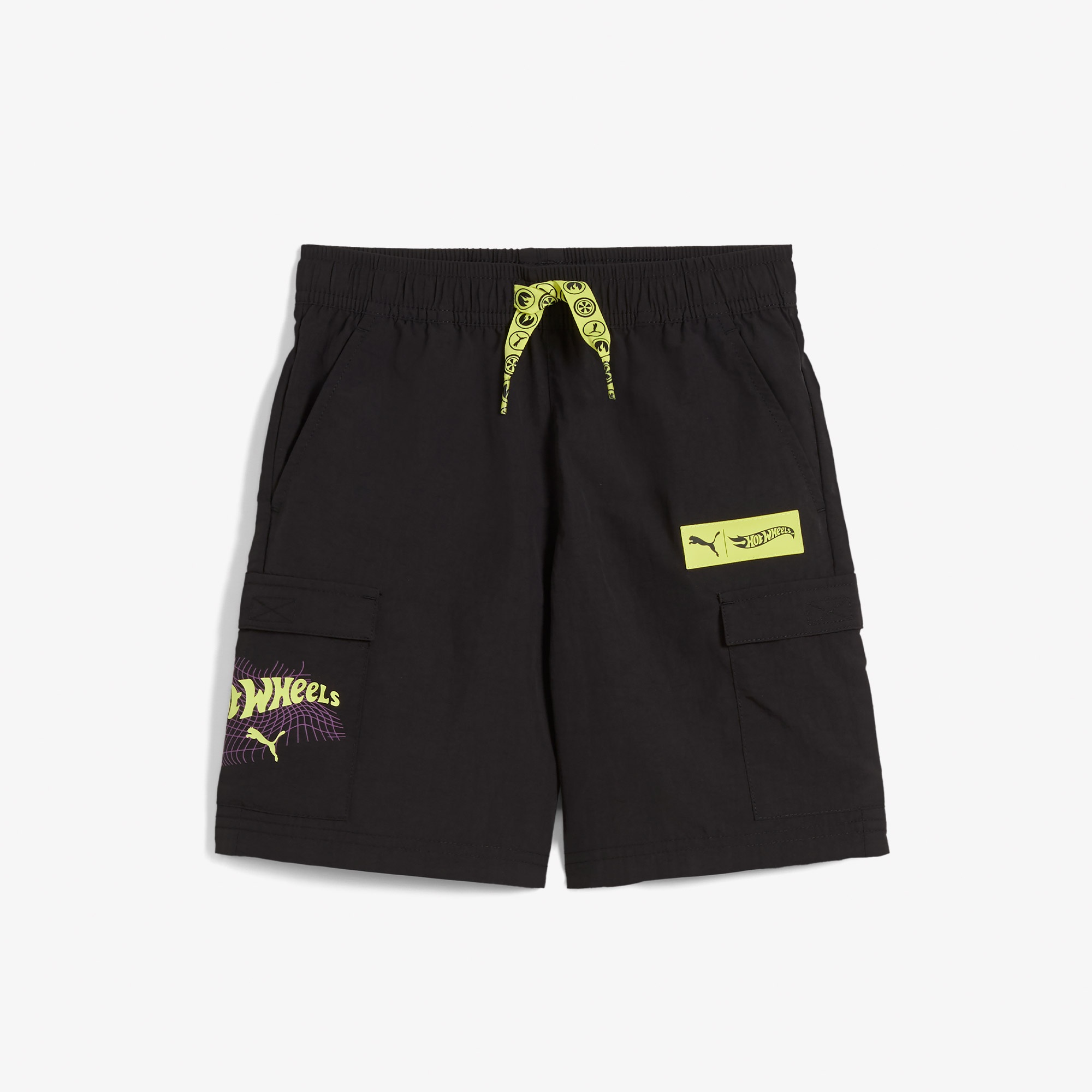 Puma X Hot Wheels Çocuk Siyah Şort