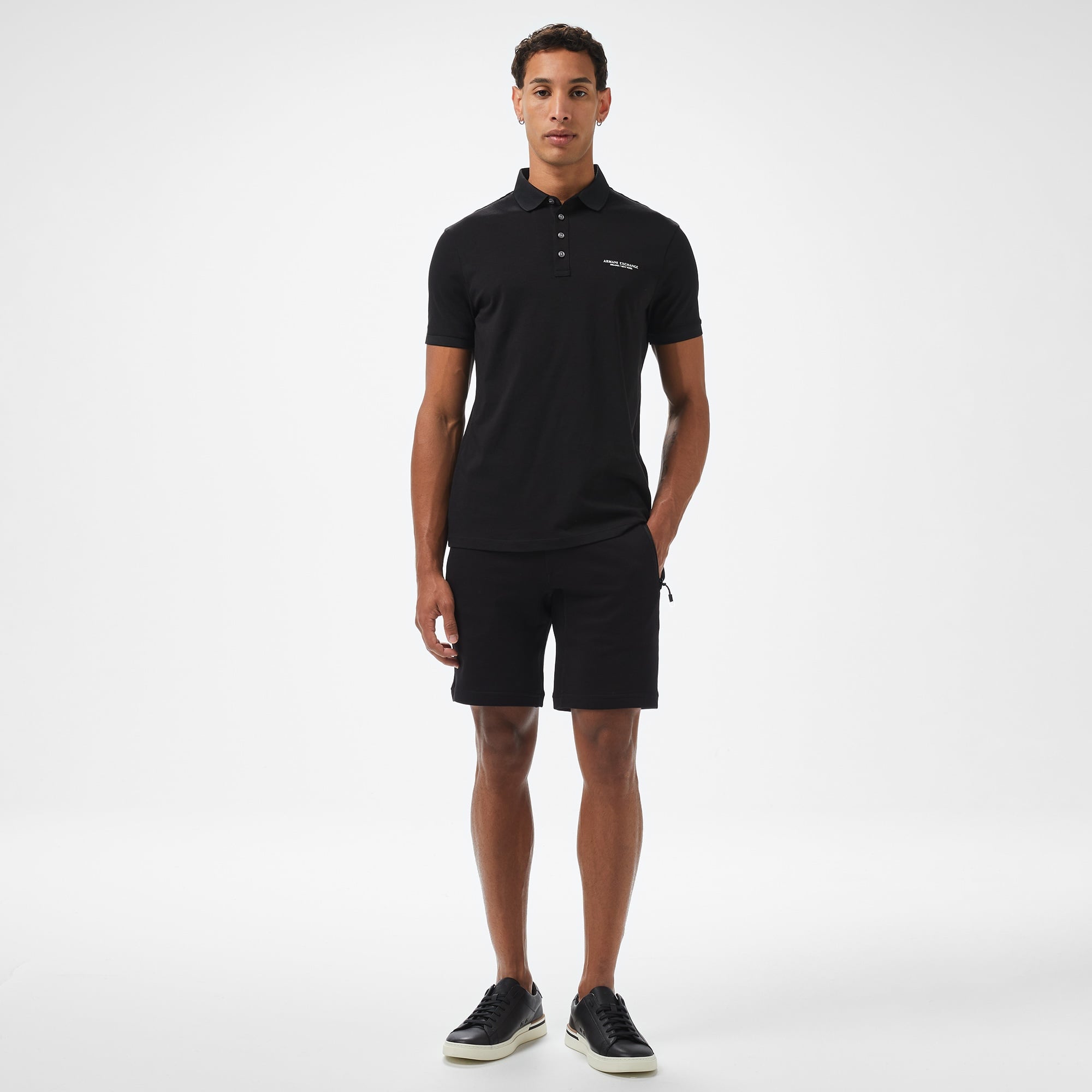 Armani Exchange Erkek Siyah Polo