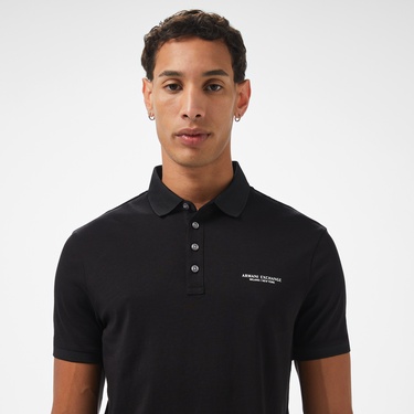  Armani Exchange Erkek Siyah Polo
