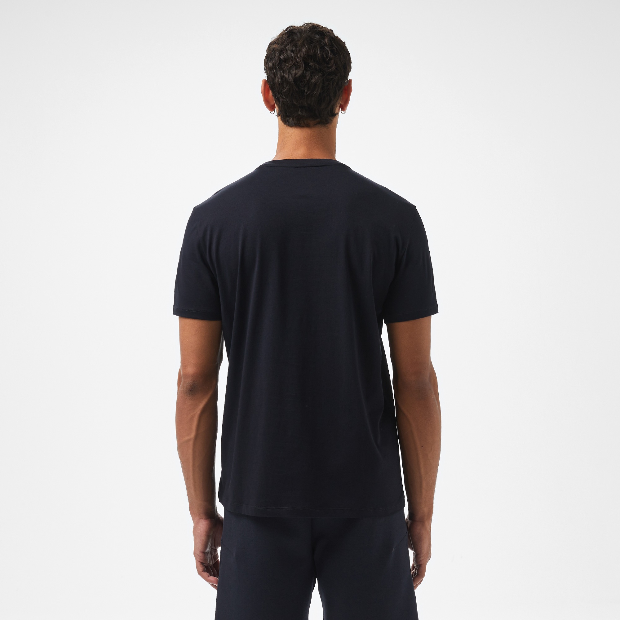 Armani Exchange Erkek Lacivert Bisiklet Yaka T-Shirt