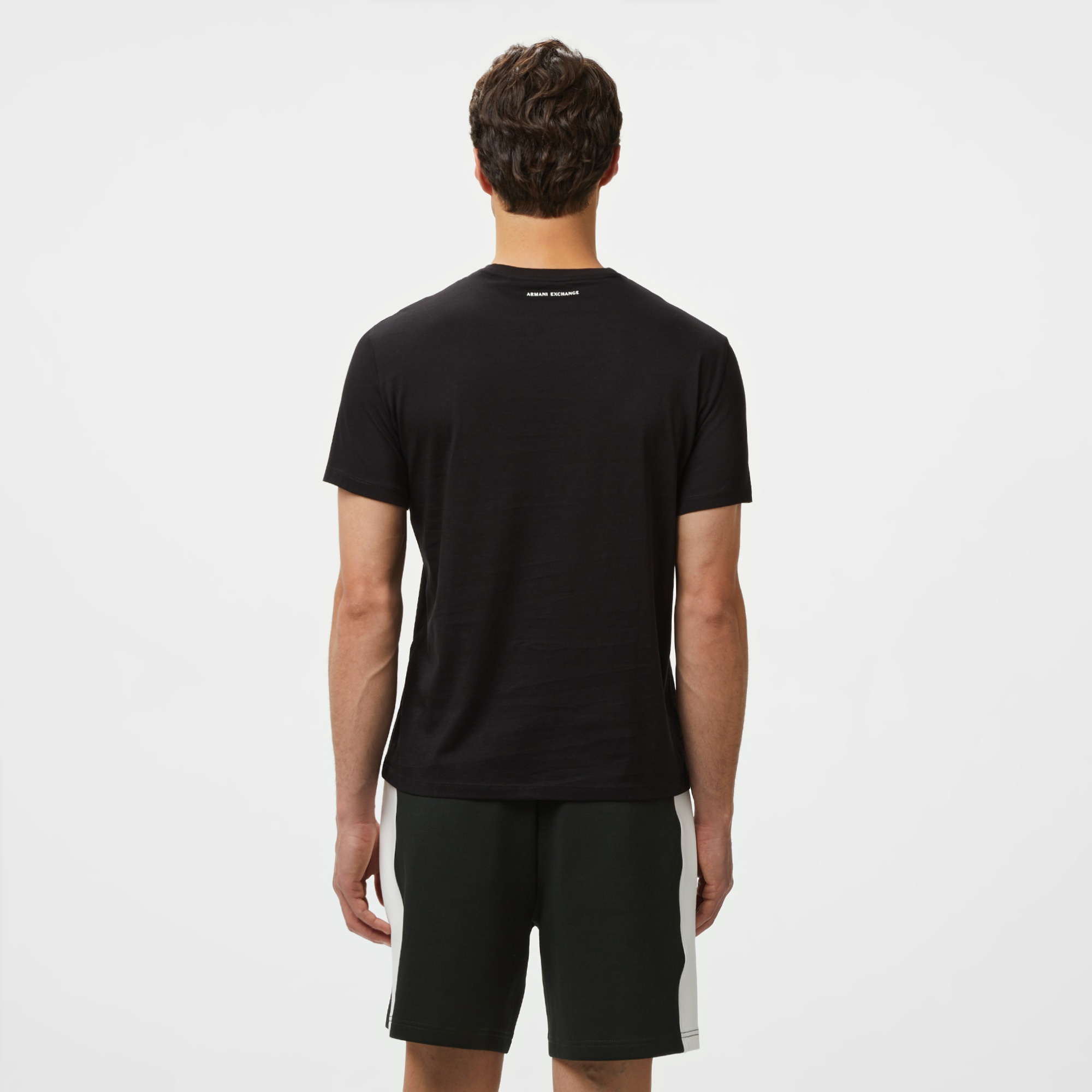 Armani Exchange Erkek Siyah Bisiklet Yaka T-Shirt